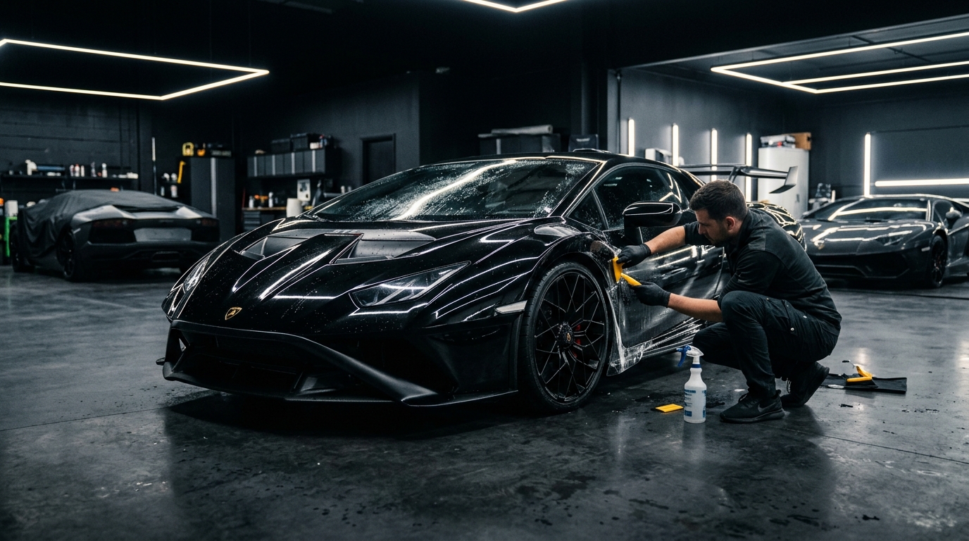Lamborghini Huracan — детално полирање и заштита на фолија