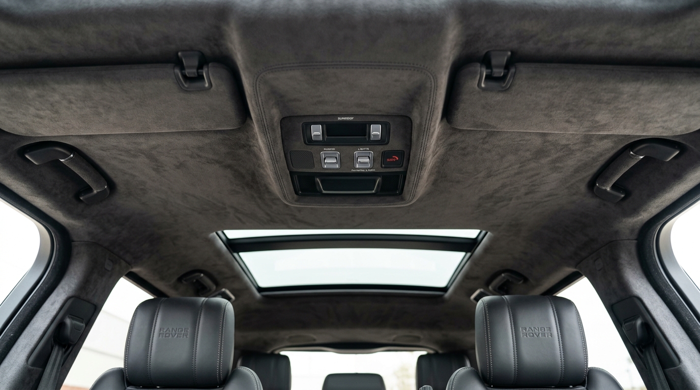 Range Rover — целосна реставрација на Alcantara плафон