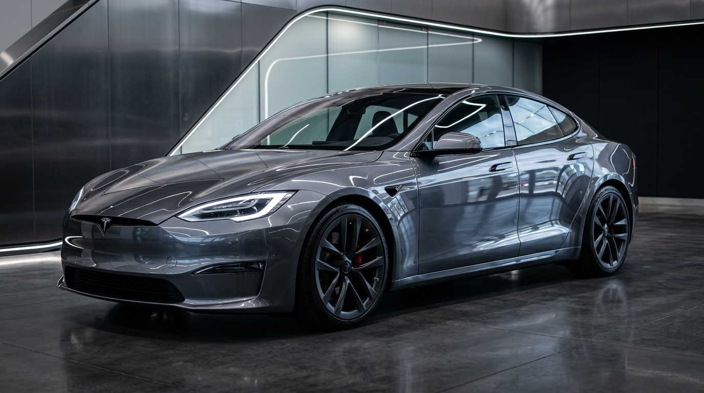 Tesla Model S — целосна заштита со керамички coating